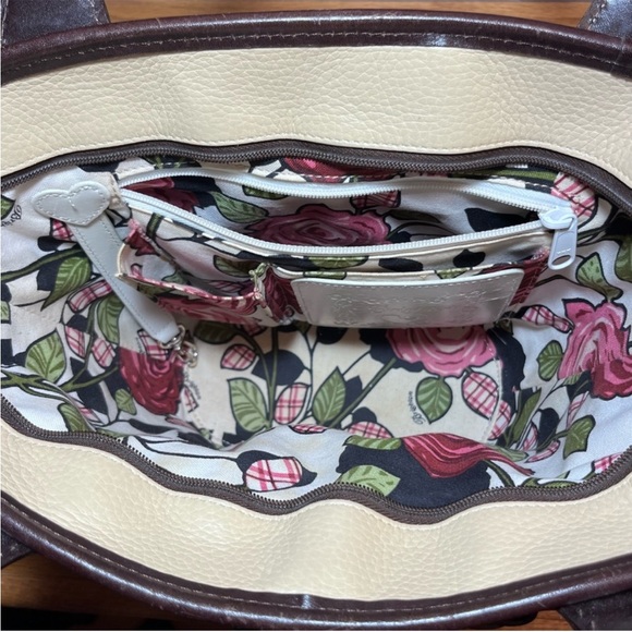 Brighton Candice Straw and Leather Shoulder Bag - Picture 8 of 12